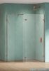 New Trendy Eventa Copper Shine kabina walk-in 120x120x200 cm z dodatkową ścianką przejrzyste miedź połysk EXK-6550/EXK-6557